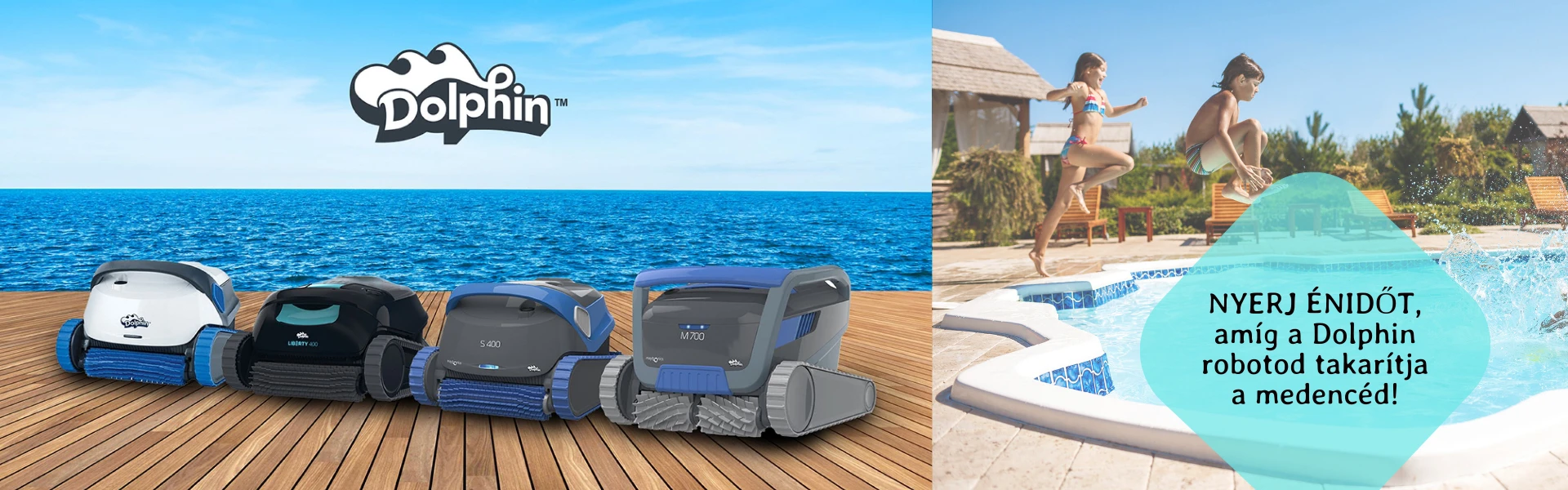 Dolphin medencetisztító robotok